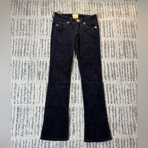 Marlow vintage original dark velvet flare jeans size 26